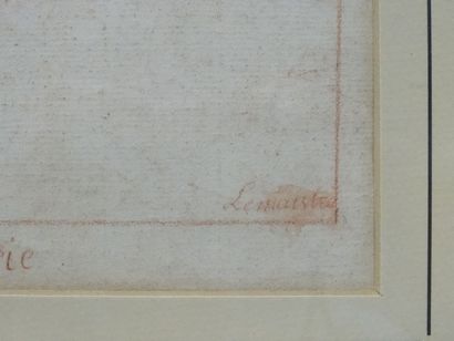LEMAISTRE Portrait d'homme de 3/4 