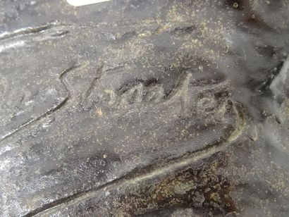VAUVER Buste de femme Bronze ou fonte de...