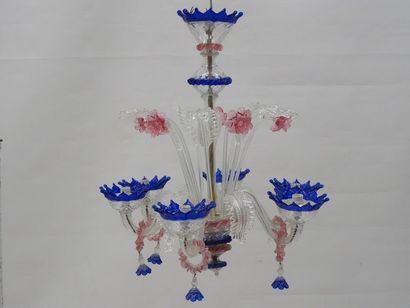 Lustre en verre de Murano