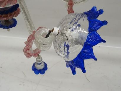 Lustre en verre de Murano