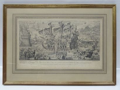 Gravure du XVIIIe siècle, estampe du tableau...