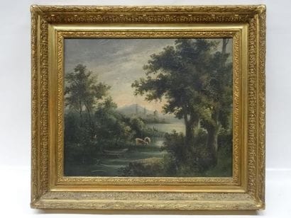 Paysages dans l'esprit de Barbizon, paire...