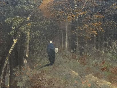 Paysages dans l'esprit de Barbizon, paire...