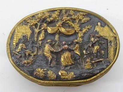 Porte-monnaie en métal et nacre XIXe siècle....