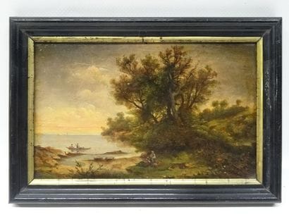 2 petits paysages du XIXe siècle pouvant...