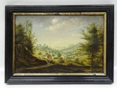 2 petits paysages du XIXe siècle pouvant...
