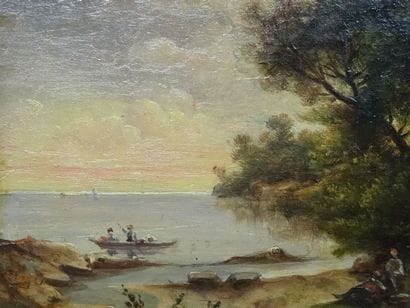 2 petits paysages du XIXe siècle pouvant...