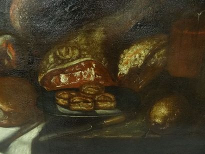 Ecole du XVIIe siècle, nature morte, grande...