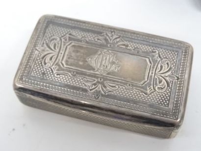 Lot comprenant 5 boîtes en argent poinçon...