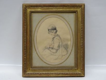 Maurice de Lambert, portrait de jeune fille,...