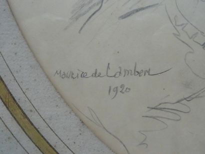 Maurice de Lambert, portrait de jeune fille,...