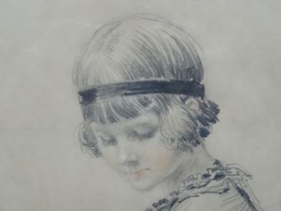Maurice de Lambert, portrait de jeune fille,...