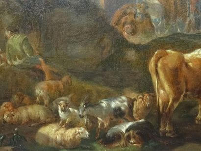 Ecole du XVIIIe siècle, Scène pastorale,...