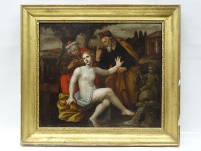 Ecole de la fin du XVIIe siècle Suzanne et...