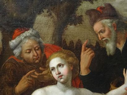 Ecole de la fin du XVIIe siècle Suzanne et...