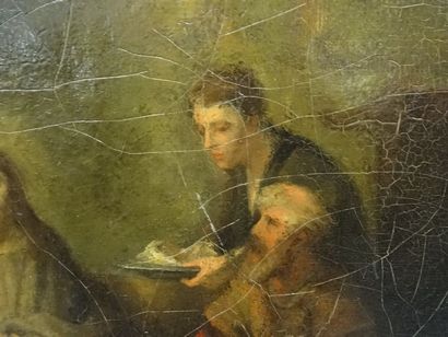 Ecole du XIXe siècle, Le Christ et les pélerins...