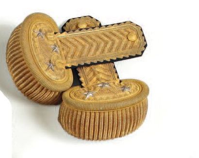 Paire d'épaulettes de général de division...