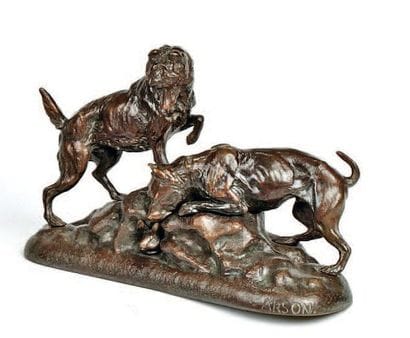 Alphonse Alexandre ARSON (1822-1882)
Chiens...