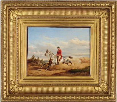 Edouard SWEBACH (1800-1870)
Scène de chasse...
