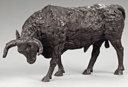 Serge BAROTEAUX, XXe siècle
Taureau Bronze...