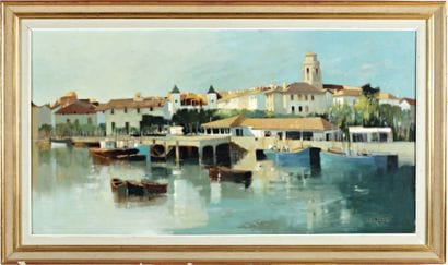 Dante ANTONINI (1914-1985)
Vue du port de...