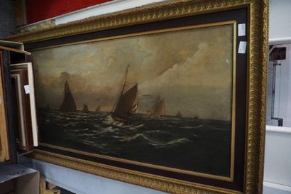 Meeting of paintings and framed pieces including:...