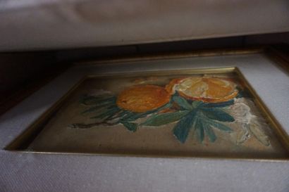 Meeting of paintings and framed pieces: seascapes,...