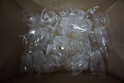 Important set of glasses including water...