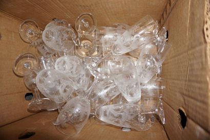 Important set of glasses including water...