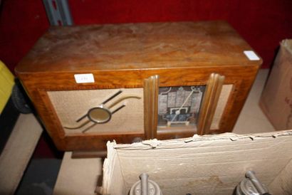 Collection of four antique telephones, two...