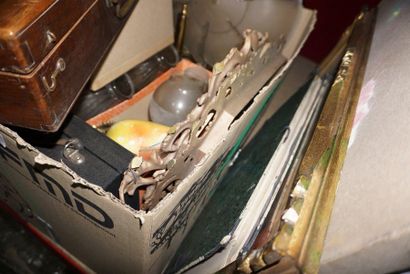 Collection of four antique telephones, two...