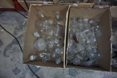 Glass and crystal set including wine glasses,...