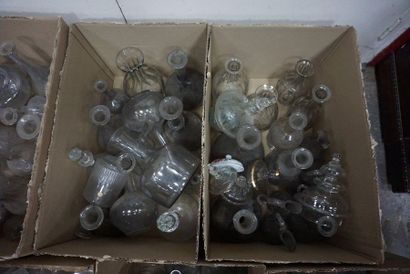 Glass and crystal set including wine glasses,...