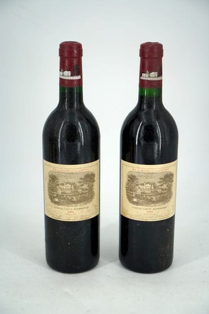 TWO BOTTLES - CHÂTEAU LAFITE-ROTHSCHILD -...