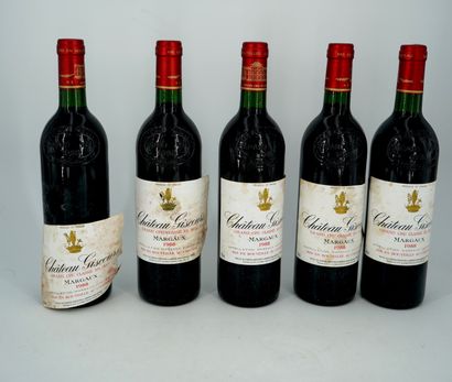 TWELVE BOTTLES - MARGAUX - Château Giscours,...