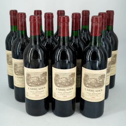TWELVE BOTTLES - PAUILLAC - Carruades de...