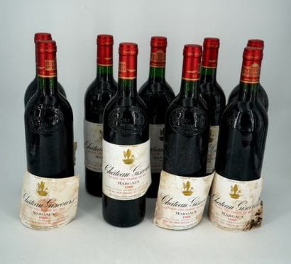 TWELVE BOTTLES - MARGAUX - Château Giscours,...