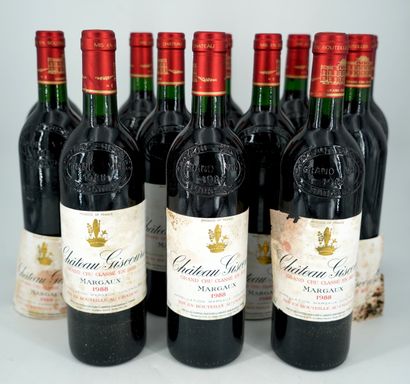 TWELVE BOTTLES - MARGAUX - Château Giscours,...