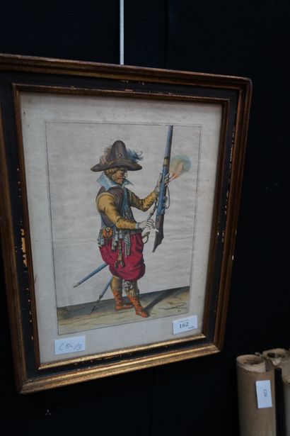 Jacob DE GHEYN (1565-1629), d’après,

Arquebusiers...