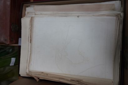 Un lot de livres reliés, albums de cartes....