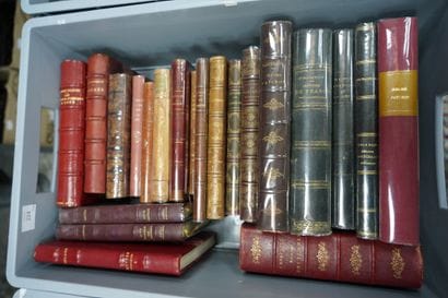 Réunion de livres reliés XIXe siècle dont...