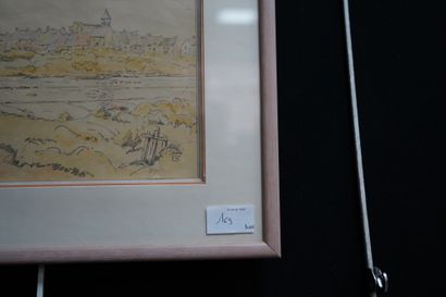 SPINDLER, Panneau marqueté représentant une...