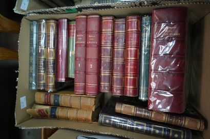 Réunion de livres reliés XIXe siècle et XXe...