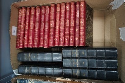 Livres reliés dont Alexandre Dumas, A. de...