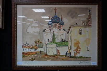 Yves BRAYER ( 1907-1990). Lumière de Moscou