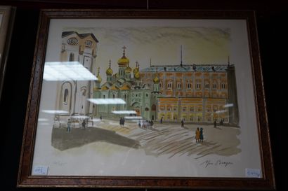 Yves BRAYER ( 1907-1990). Lumière de Moscou