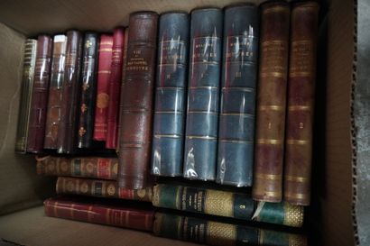 Réunion de livres reliés XIXe siècle dont...
