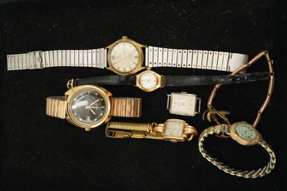 Réunion de montres mécaniques et quartz....