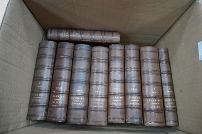 Réunion de livres reliés XIXe siècle dont...
