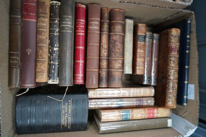 Livres reliés XIXe siècle dont Maurice Brillant,...